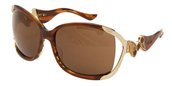 Moschino MO591 Brown Shiny Rose Gold, Topaz Swarovski (02) Roviex sunglasses