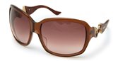 Moschino MO593 Transparent Brown Shiny Rose Gold, Topaz Swarovski (04) Shaded Roviex sunglasses