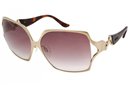 Moschino MO599 02 Gold Havana Pearl Shaded Burgandy sunglasses