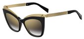 Moschino Mos 009/S 0807 Black (FQ gray sf gold sp lens) sunglasses