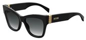 Moschino Mos 011/S 0807 Black (9O dark gray gradient lens) sunglasses