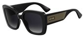 Moschino Mos 016/S 0807 Black (9O dark gray gradient lens) sunglasses