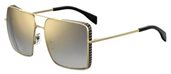 Moschino Mos 020/S 0J5G Gold (FQ gray sf gold sp lens) sunglasses