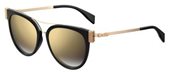 Moschino Mos 023/S 0807 Black (FQ gray sf gold sp lens) sunglasses