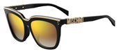 Moschino Mos 025/F/S 0807 Black (JL brown ss gold lens) sunglasses