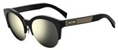 Moschino Mos 027/F/S 0807 Black (UE gray ivory mirror lens) sunglasses