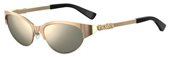 Moschino Mos 039/S 0000 Rose Gold (UE gray ivory mirror lens) sunglasses