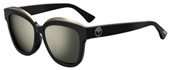 Moschino Mos 042/F/S 0807 Black (UE gray ivory mirror lens) sunglasses