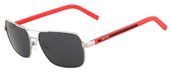 Nautica N8505S 701 Shiny Palladium Red sunglasses