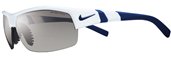 Nike SHOW X2 EV0620 107 White/MidnightNavy GreyWith Silver Flash/OrangeBlaze Lens sunglasses