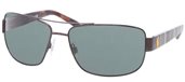Polo PH3087 926571 Semi Shiny Dark Brown sunglasses