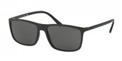 Polo PH4115 528487 MATTE BLACK/dark grey sunglasses