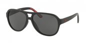 Polo PH4123 500187 MATTE BLACK RED RUBBER sunglasses