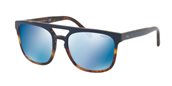 Polo PH4125 563855 BLUE ON HAVANA JERRY/blue flash mirror sunglasses