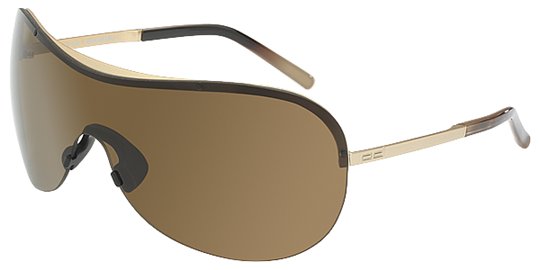 Porsche 8525 Matte Gold, Brown Pattern Sunglasses