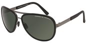 Porsche 8567 A Dark Gun, Black sunglasses