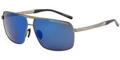 Porsche 8658 B Grey / Blue Mirror sunglasses