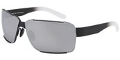 Porsche P8580 A Black, Mercury Silver Mirror sunglasses