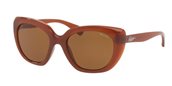 Ralph RA5228 164573 brown/amber solid sunglasses