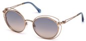 Roberto Cavalli RC1030 CASCINA CASCINA 34X shiny light bronze / blu mirror sunglasses