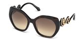 Roberto Cavalli RC1047 CHIANCIANO 52G dark havana / brown mirror sunglasses