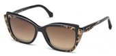 Roberto Cavalli RC1051 CHIUSI CHIUSI 05G black/other / brown mirror sunglasses