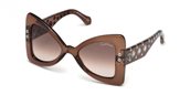 Roberto Cavalli RC1055 FIESOLE FIESOLE 50F dark brown/other / gradient brown sunglasses