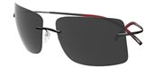 Silhouette TMA Icon 8661 6203 Black Red/Grey sunglasses