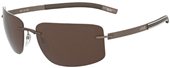 Silhouette Trophy 8653 6201 Silky Matt Brown, Crème Detail sunglasses