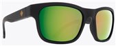Spy HUNT 673469068763 MATTE BLACK/CORK E-JACK - HAPPY ROSE POLAR w/ GREEN GOLD SPECTRA sunglasses
