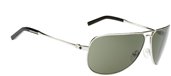 Spy Wilshire Shiny Silver Grey Green Polarized sunglasses