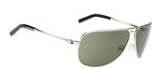 Spy Wilshire Shiny Silver Grey Green Sunglasses