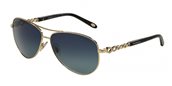 Tiffany TF3049B 61034U gold/azure gradient dark blue sunglasses
