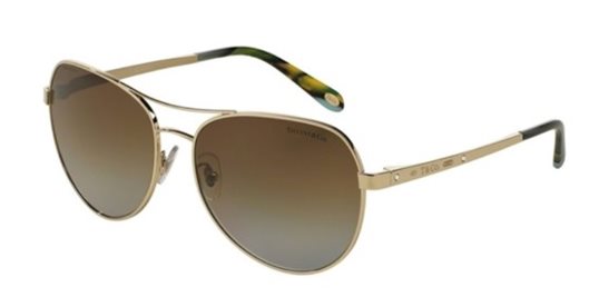 Tiffany TF3051B 6091T5 gold/polar brown gradient Sunglasses
