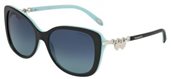 Tiffany TF4129F 80559S black azure gradient blue sunglasses