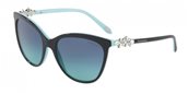 Tiffany TF4131BF 80559S black/azure gradient blue sunglasses