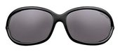 Tom Ford FT0008 Jennifer 199 Shiny Black, Frame With Gunmetal Metal Temple Details And Smoke Lens sunglasses