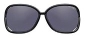 Tom Ford FT0076 Raquel 0B5 Shiny Black Frame With Rose Gold Endpiece And Smoke Lenses sunglasses