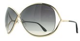 Tom Ford FT0130 Miranda 28B Shiny Rose Gold/Smoke Gradient sunglasses