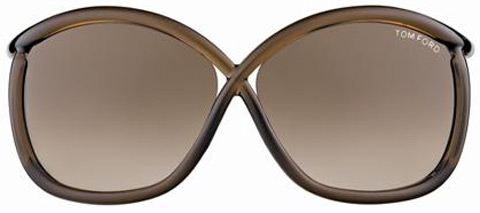 Tom Ford FT0201 Charlie 48F Transparent Dark Brown/Brown Shaded Sunglasses