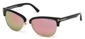 Tom Ford FT0368 FANY FANY 01Z shiny black  / gradient or mirror violet sunglasses