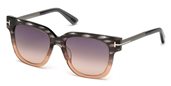 Tom Ford FT0436-F 20B	grey/other / gradient smoke sunglasses