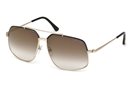Tom Ford FT0439 RONNIE 01G	shiny black  / brown mirror sunglasses