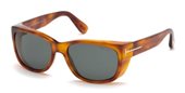 Tom Ford FT0441 CARSON 53N	blonde havana / green sunglasses