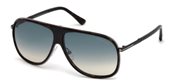 Tom Ford FT0462 CHRIS 56P	havana/other / gradient green sunglasses