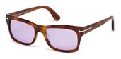 Tom Ford FT0494 FREDERIK 53Y	blonde havana / violet sunglasses
