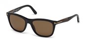 Tom Ford FT0500 ANDREW ANDREW 01H shiny black brown polarized sunglasses