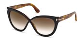 Tom Ford FT0511 ARABELLA ARABELLA 05G black/other / brown mirror sunglasses