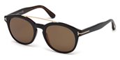 Tom Ford FT0515 NEWMAN NEWMAN 05H black/other / brown polarized sunglasses