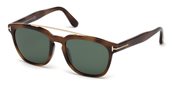Tom Ford FT0516 HOLT HOLT 53N blonde havana / green sunglasses